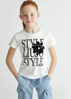 Liu Jo Camiseta de algodón con estampado- Camisetas
