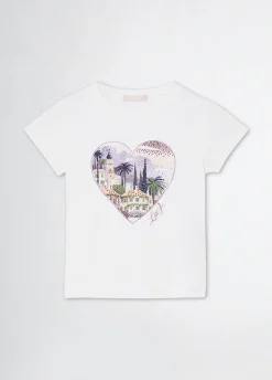 Liu Jo Camiseta de algodón con estampado- Camisetas