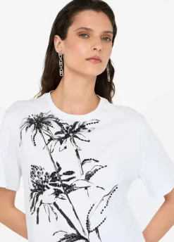 Liu Jo Camiseta de algodón con estampado-Mujer Camisetas Y Tops