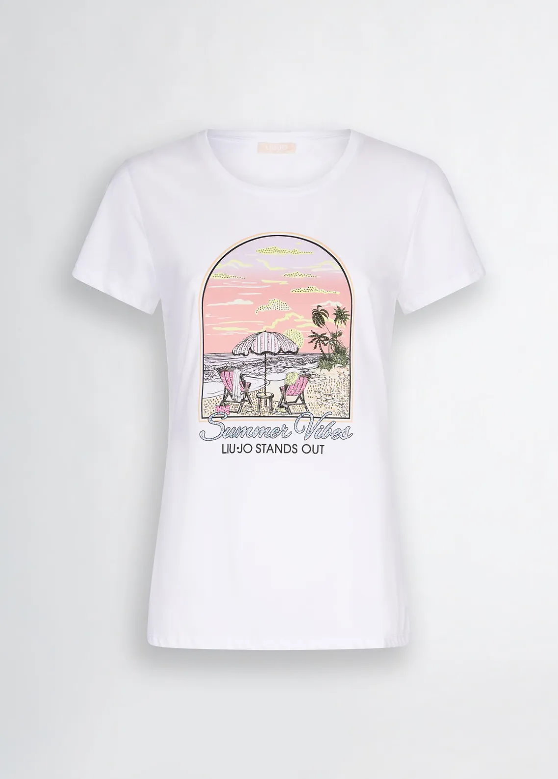 Liu Jo Camiseta de algodón con estampado-Mujer Camisetas Y Tops