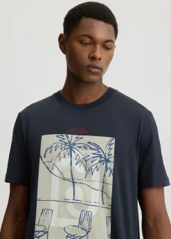 Liu Jo Camiseta de algodón con estampado-Hombre Polos Y Camisetas