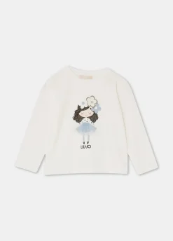 Liu Jo Camiseta de algodón con estampado- Camisetas