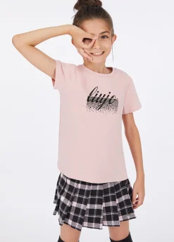 Liu Jo Camiseta de algodón con logotipo- Camisetas