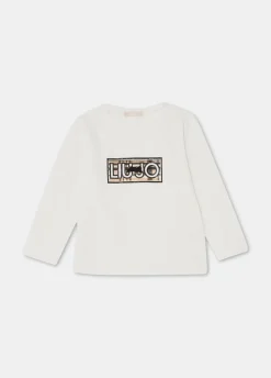 Liu Jo Camiseta de algodón con logotipo- Camisetas