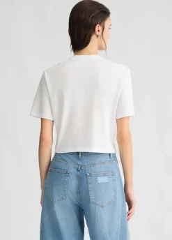 Liu Jo Camiseta de algodón con logotipo-Mujer Camisetas Y Tops