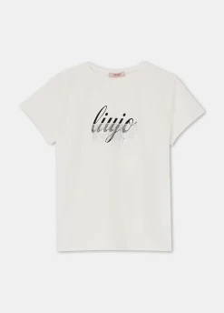 Liu Jo Camiseta de algodón con logotipo- Camisetas