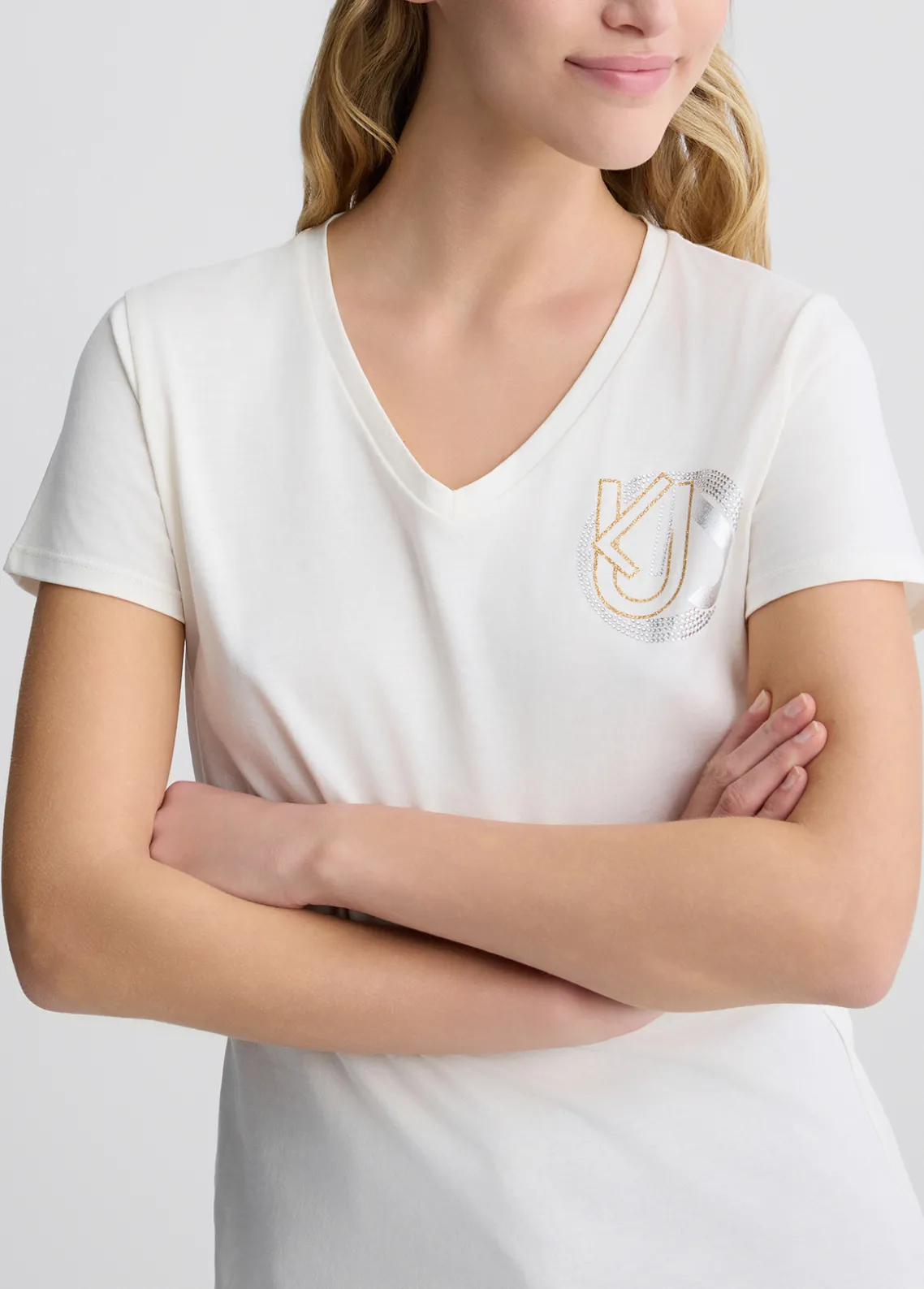 Liu Jo Camiseta de algodón con logotipo-Mujer Camisetas Y Tops