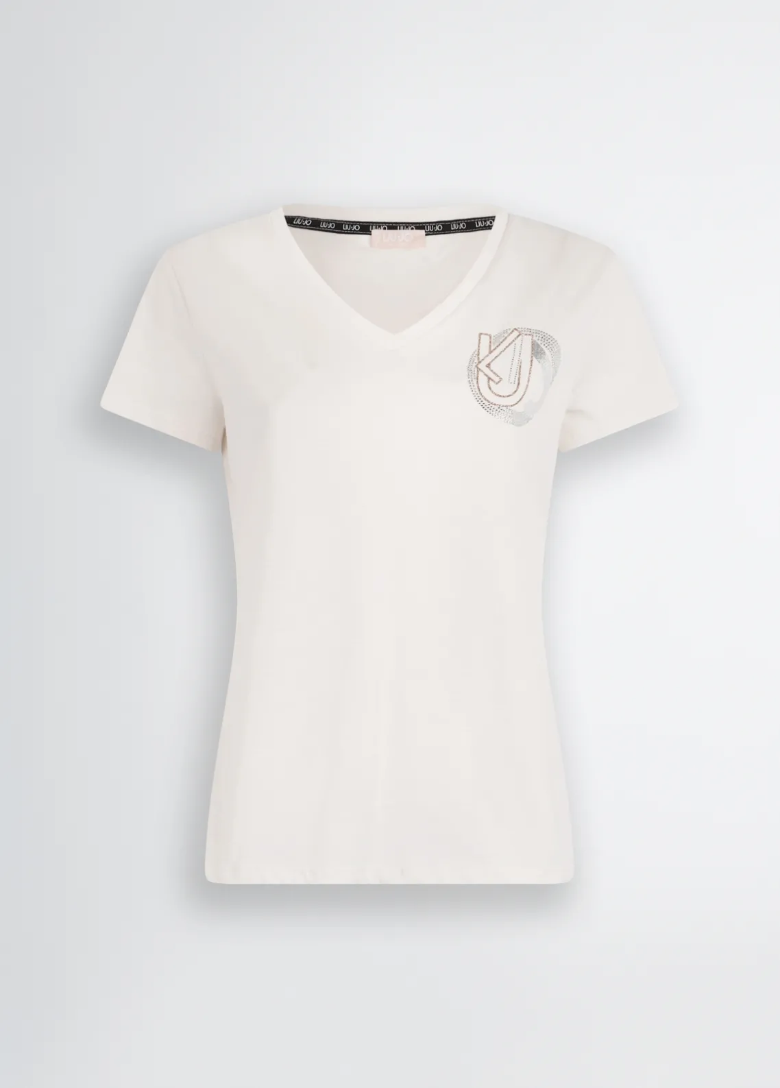 Liu Jo Camiseta de algodón con logotipo-Mujer Camisetas Y Tops