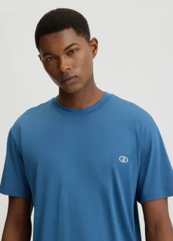 Liu Jo Camiseta de algodón con logotipo-Hombre Polos Y Camisetas