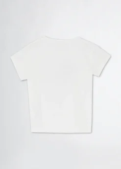 Liu Jo Camiseta de algodón con strass- Camisetas