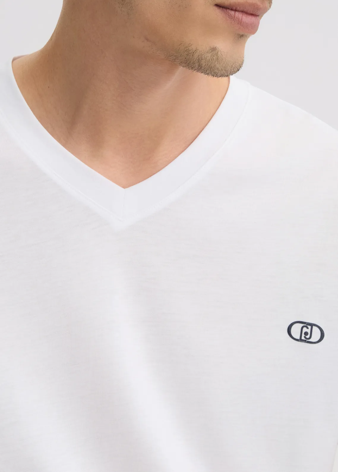 Liu Jo Camiseta de cuello en V-Hombre Polos Y Camisetas