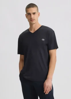 Liu Jo Camiseta de cuello en V-Hombre Polos Y Camisetas