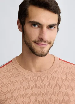 Liu Jo Camiseta de jacquard color melocotón-Hombre Jerséis Y Sudaderas