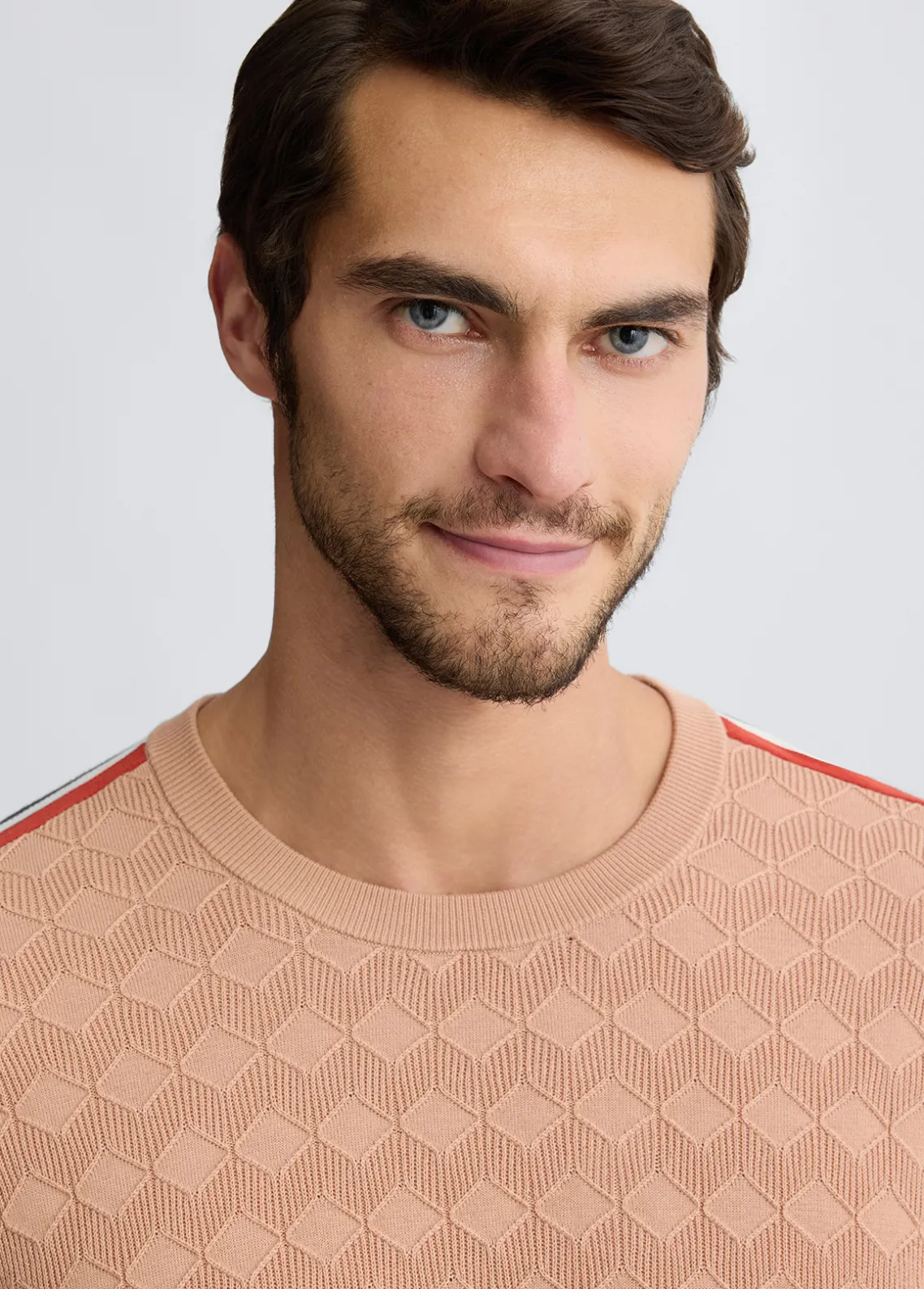 Liu Jo Camiseta de jacquard color melocotón-Hombre Jerséis Y Sudaderas