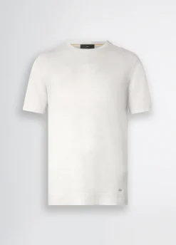 Liu Jo Camiseta de lino y algodón-Hombre Jerséis Y Sudaderas|Polos Y Camisetas