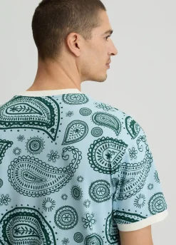 Liu Jo Camiseta de piqué de algodón estampado-Hombre Polos Y Camisetas