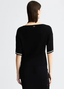 Liu Jo Camiseta de punto-Mujer Ropa Deportiva|Cárdigans Y Jerséis