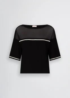 Liu Jo Camiseta de punto-Mujer Ropa Deportiva|Cárdigans Y Jerséis