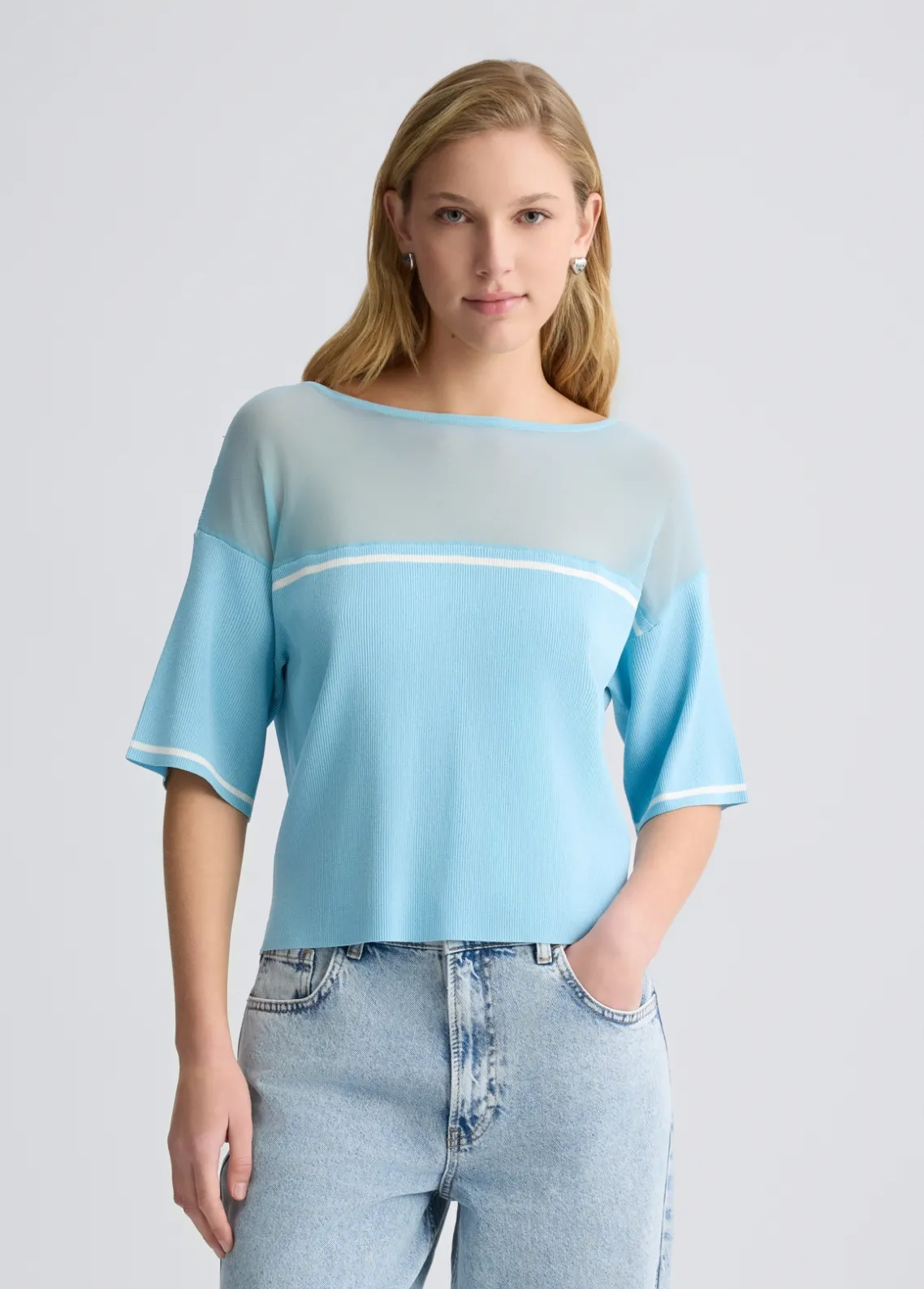 Liu Jo Camiseta de punto-Mujer Ropa Deportiva|Cárdigans Y Jerséis