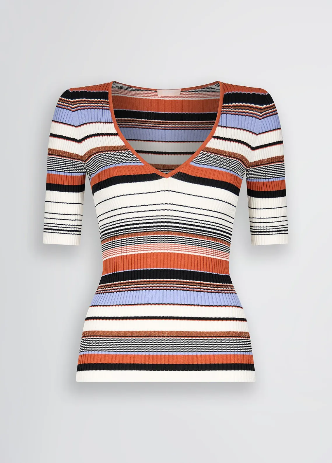 Liu Jo Camiseta de punto a rayas-Mujer Cárdigans Y Jerséis