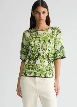 Liu Jo Camiseta de punto estampada-Mujer Cárdigans Y Jerséis