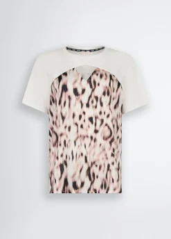 Liu Jo Camiseta de raso estampado-Mujer Ropa Deportiva|Camisetas Y Tops