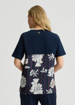 Liu Jo Camiseta de raso estampado-Mujer Ropa Deportiva|Camisetas Y Tops