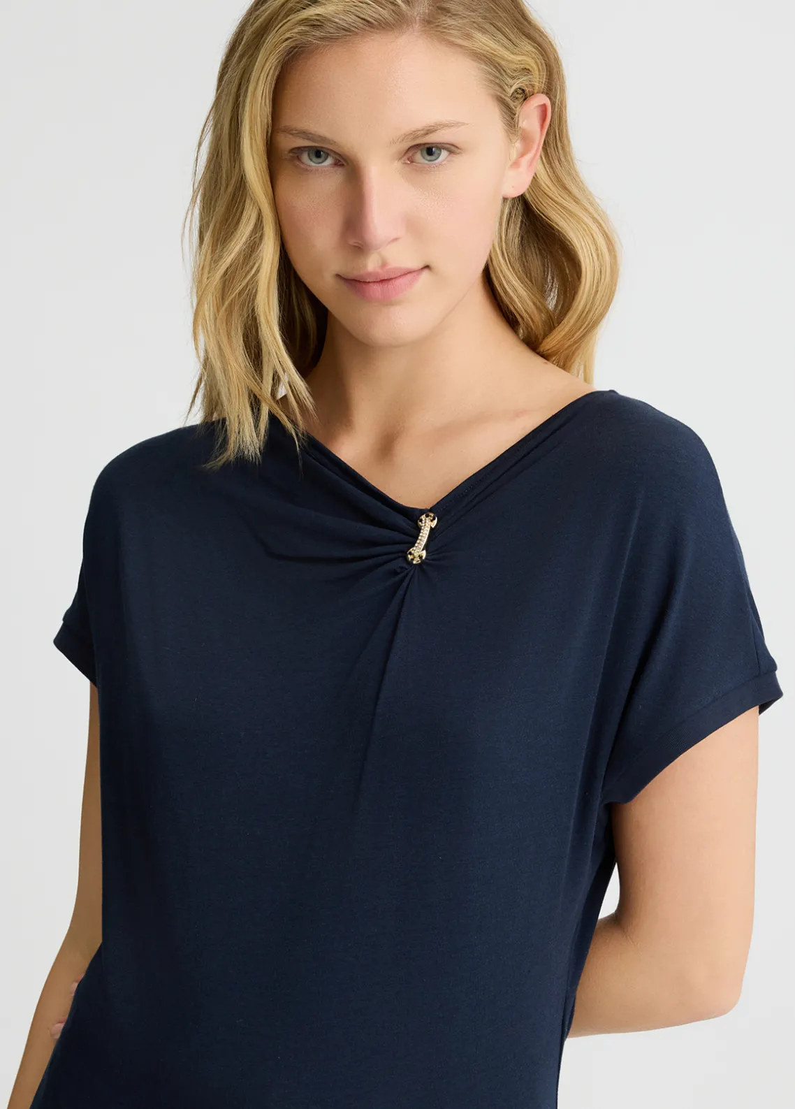 Liu Jo Camiseta de tejido de punto de algodón-Mujer Ropa Deportiva|Camisetas Y Tops