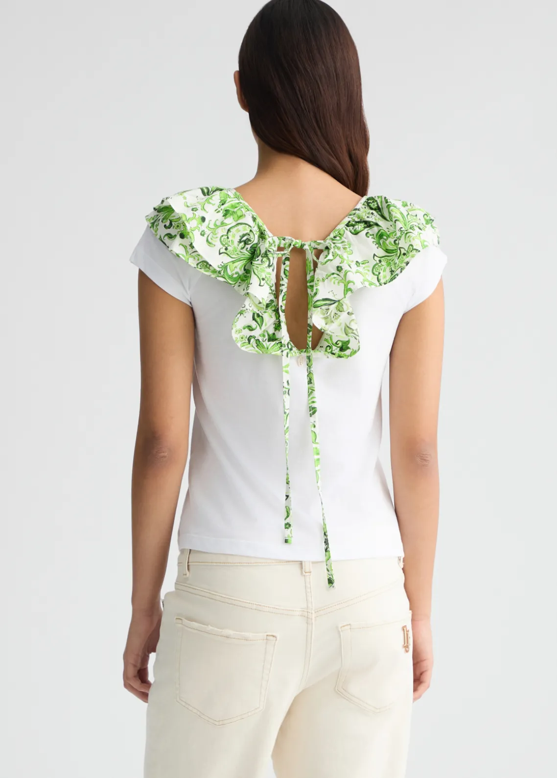 Liu Jo Camiseta estampada con volantes-Mujer Camisetas Y Tops
