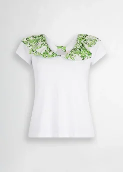 Liu Jo Camiseta estampada con volantes-Mujer Camisetas Y Tops