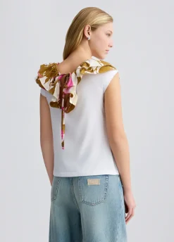 Liu Jo Camiseta estampada con volantes-Mujer Camisetas Y Tops