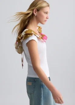 Liu Jo Camiseta estampada con volantes-Mujer Camisetas Y Tops