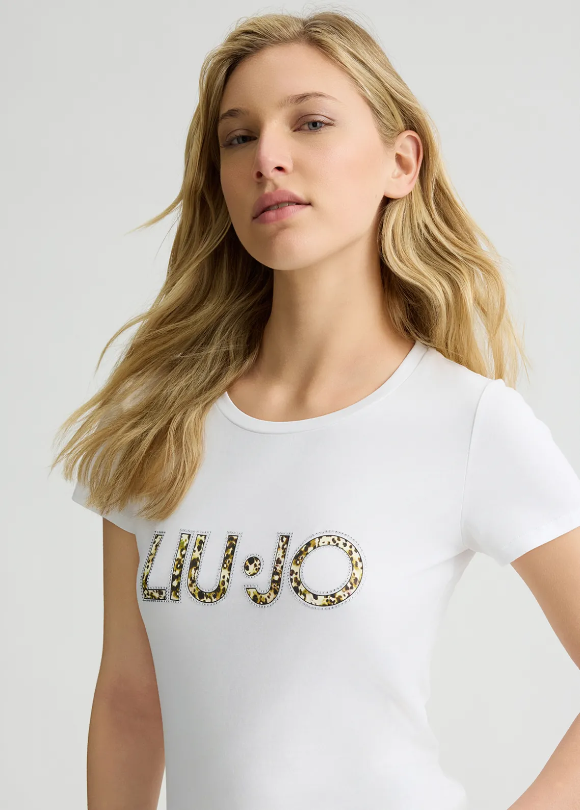 Liu Jo Camiseta Better con logotipo de estampado animal-Mujer Moda Baño