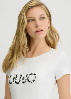 Liu Jo Camiseta Better con logotipo-Mujer Moda Baño|Camisetas Y Tops
