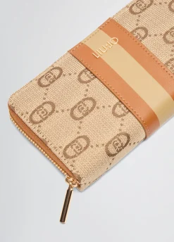 Liu Jo Cartera de jacquard con cremallera alrededor-Mujer Carteras Y Monederos