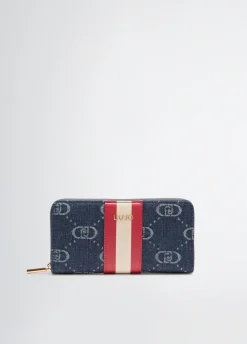 Liu Jo Cartera de jacquard con cremallera alrededor-Mujer Carteras Y Monederos