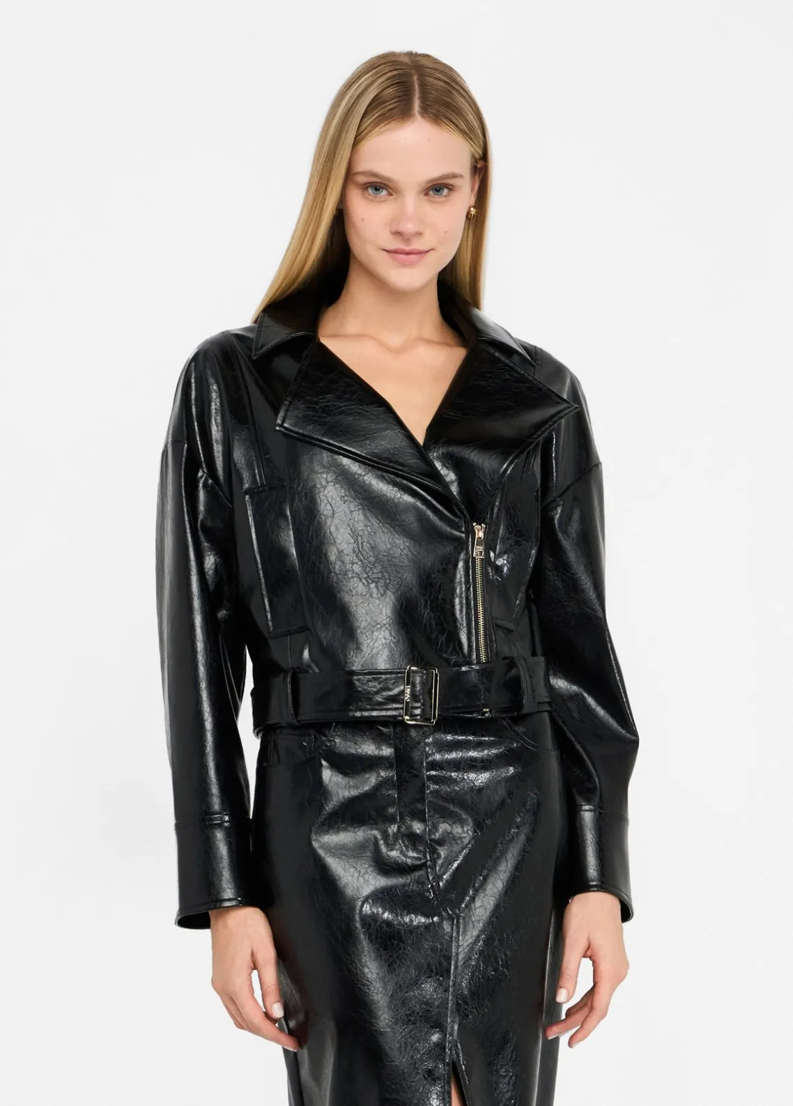 Liu Jo Cazadora motera brillante-Mujer Chaquetas