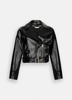 Liu Jo Cazadora motera brillante-Mujer Chaquetas