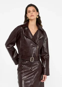 Liu Jo Cazadora motera brillante-Mujer Chaquetas