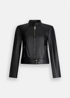Liu Jo Cazadora motera de piel-Mujer Chaquetas
