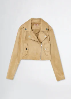 Liu Jo Cazadora motera de tejido encerado- Abrigos Y Chaquetas