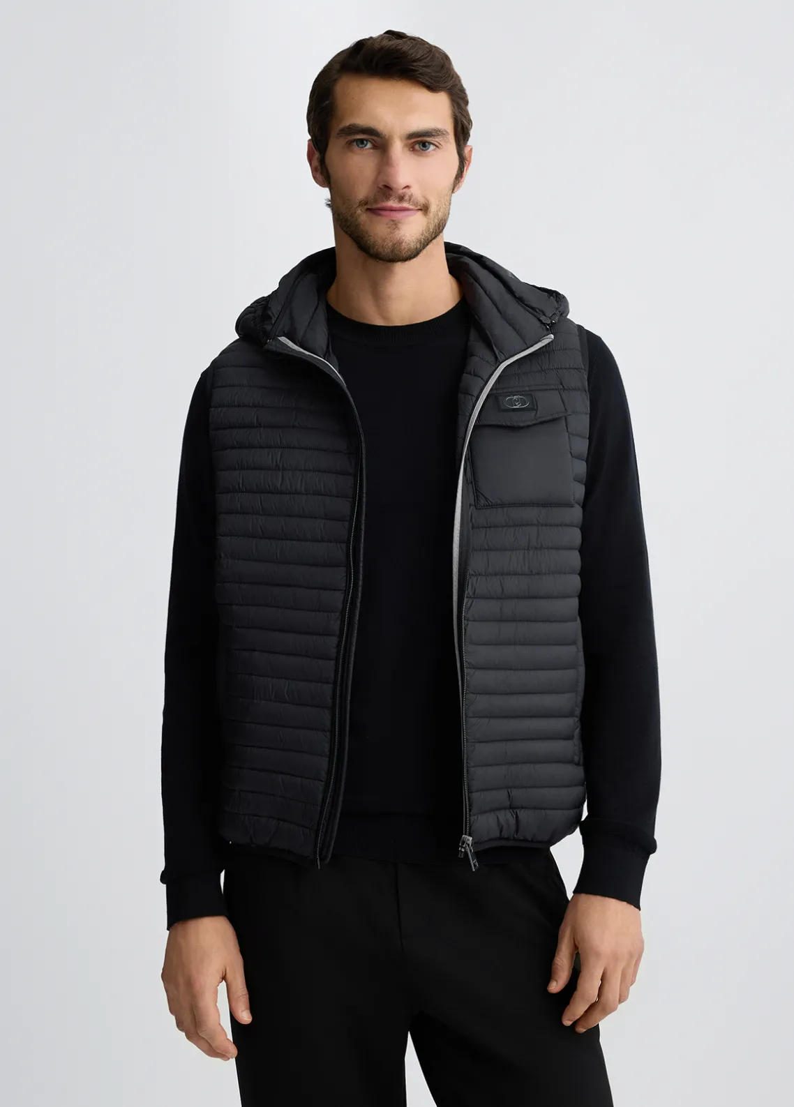 Liu Jo Chaleco con capucha desmontable-Hombre Prendas De Abrigo