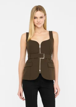 Liu Jo Chaleco con cremallera-Mujer Chaquetas