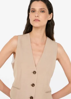 Liu Jo Chaleco con detalle de encaje-Mujer Chaquetas|Tailleur