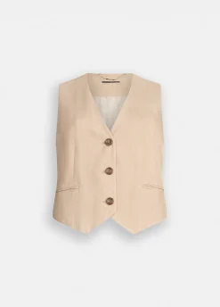 Liu Jo Chaleco con detalle de encaje-Mujer Chaquetas|Tailleur