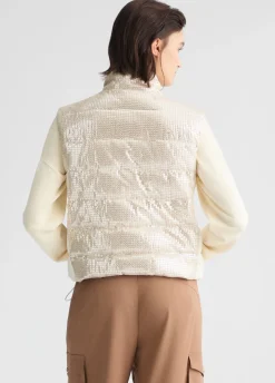 Liu Jo Chaleco con lentejuelas-Mujer Abrigos Y Chalecos|Ropa Deportiva