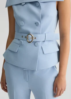 Liu Jo Chaleco de doble botonadura con cinturón-Mujer Chaquetas|Tailleur