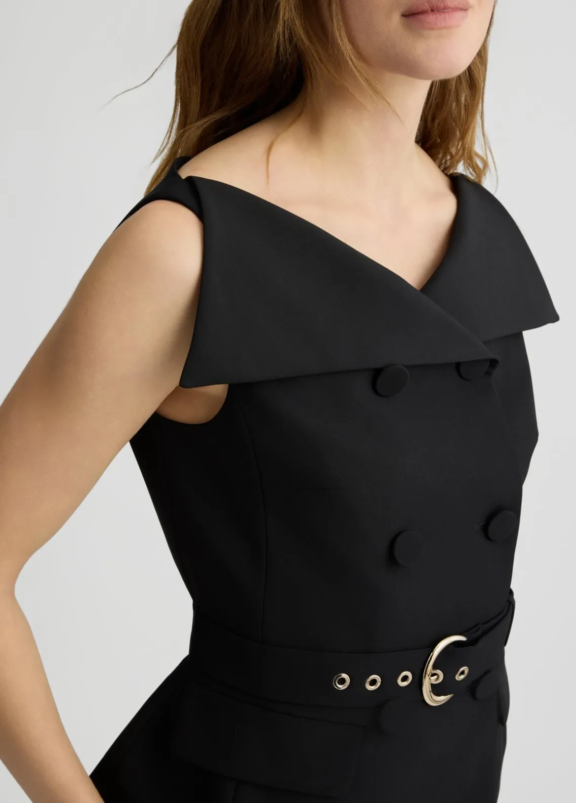 Liu Jo Chaleco de doble botonadura con cinturón-Mujer Chaquetas|Tailleur