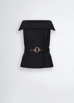 Liu Jo Chaleco de doble botonadura con cinturón-Mujer Chaquetas|Tailleur