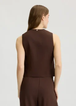 Liu Jo Chaleco elegante de sarga-Mujer Chaquetas|Tailleur